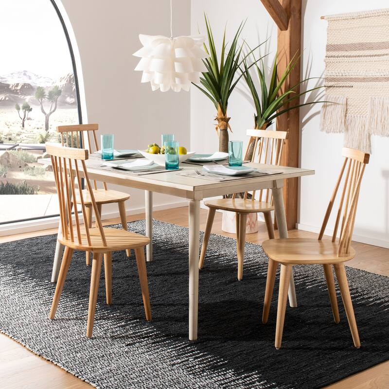 SAFAVIEH Burris Spindle Back Side Chair (Set of 2) - 17.3" x 20.7" x 36"