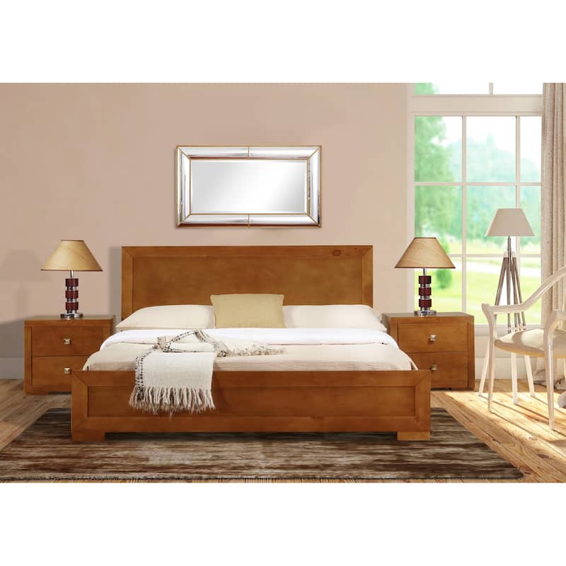 Trent Wooden Platform Bed
