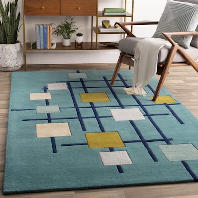 Livabliss Mid-Century Modern Forum Abstract Area Rug