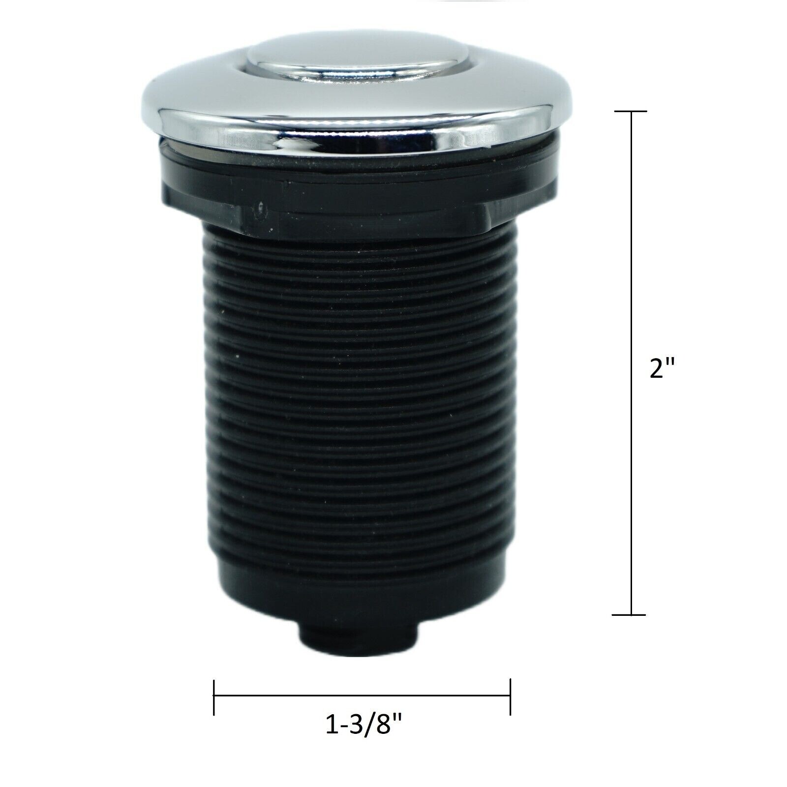 Garbage Disposal Single Outlet Air Switch Kit - Button, Air-image