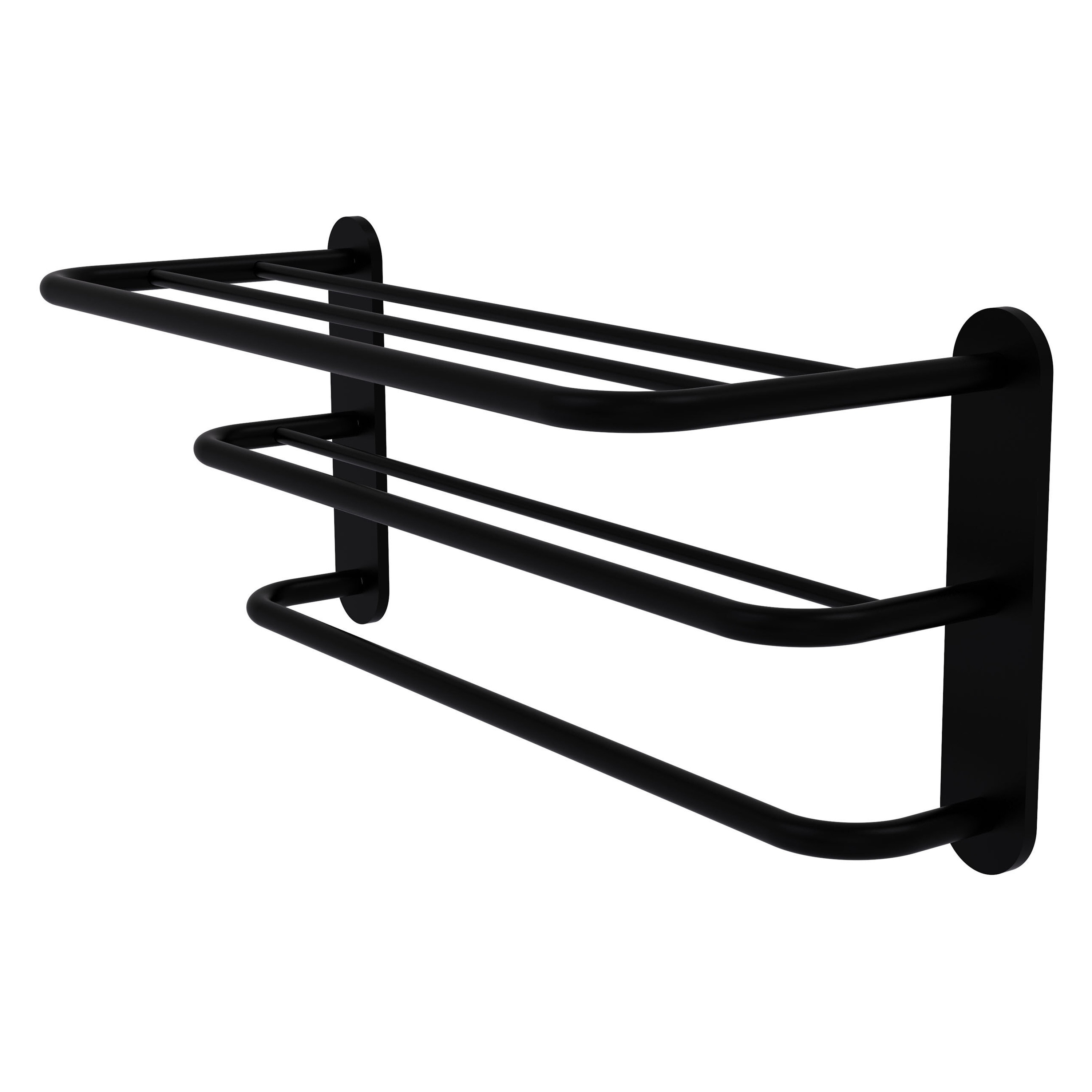 Allied Brass Three Tier Hotel Style Towel Shelf with Drying Rack