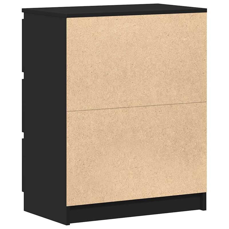 vidaXL Sideboard Black Engineered wood Medium Black Sideboard