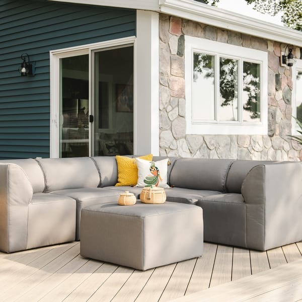 Big Joe Patio 6 Piece Outdoor Sectional Bed Bath & Beyond 20730561