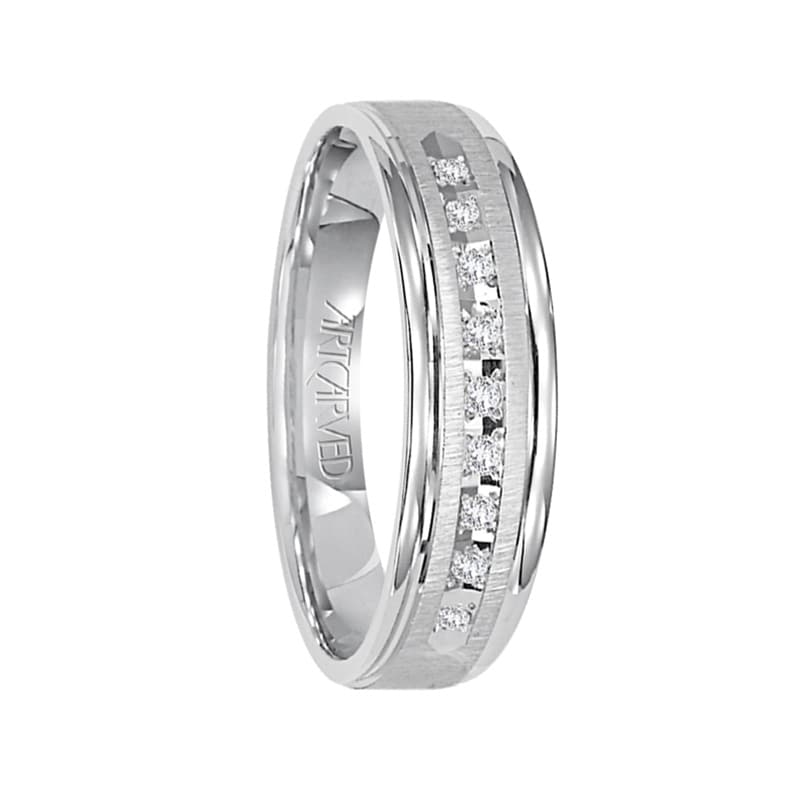 Wedding Bands Classic Bands Flat Bands w//Edge Stainless Steel Ridged Edge 6mm Polished Band Size 8.5