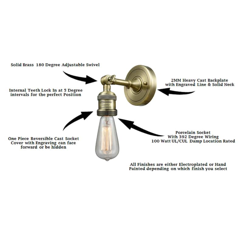 Innovations Lighting 203-10-5 Bell Sconce Bell 10" Tall Wall Sconce