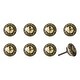 preview thumbnail 59 of 65, Knob-It Vintage Handpainted Ceramic Knobs (8-Pack) Cream/Black