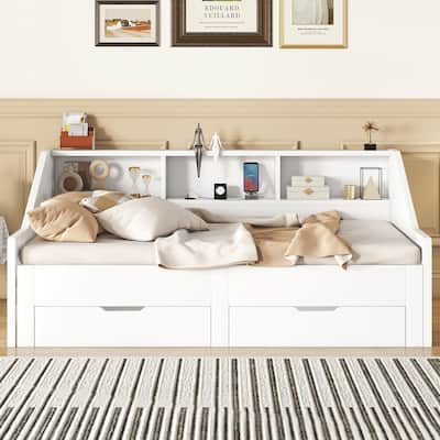 Twin to King Size Daybed Frame with Storage
