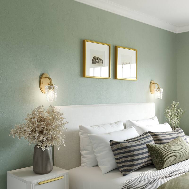 Acroma Modern Bathroom Vanity Light Art Glass Wall Sconce