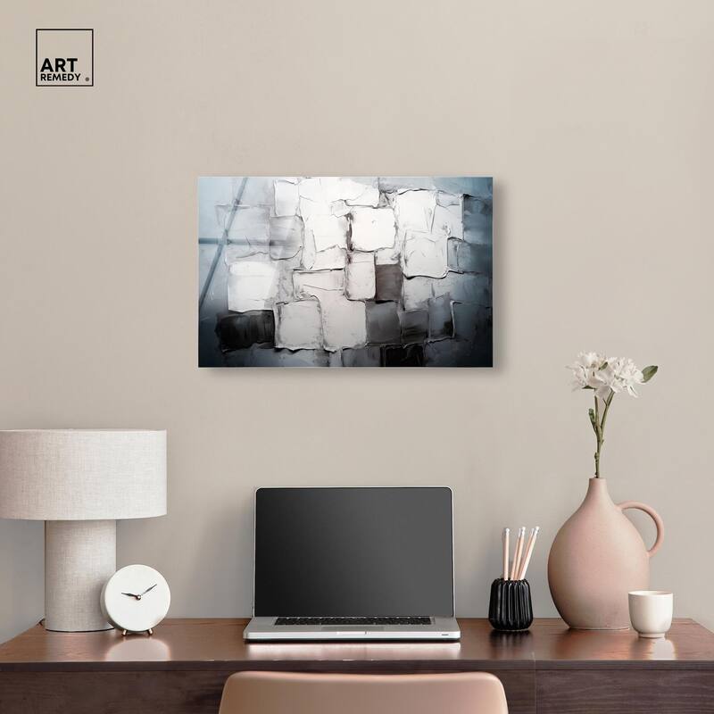 Urban Grid Acrylic by Art Remedy, Ready to Hang