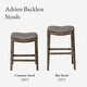 preview thumbnail 54 of 98, Maven Lane 31" Adrien Saddle Kitchen Bar Height Stool - N/A