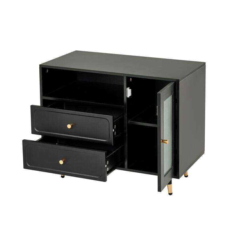 Modern Makeup Vanity Set with PU Cushioned Stool, Retractable Dressing Table Vanity Desk with Mirror, Light & Power Outlet