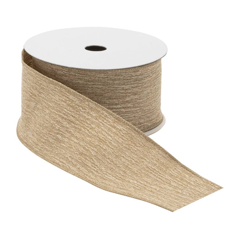 Gold Wired Ribbon (Set of 2) - N/A