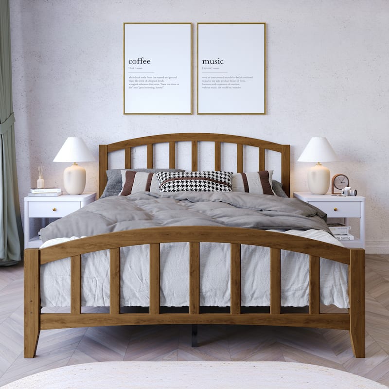 Clayfell Nogales Wood Panel Bed - Brown - Queen