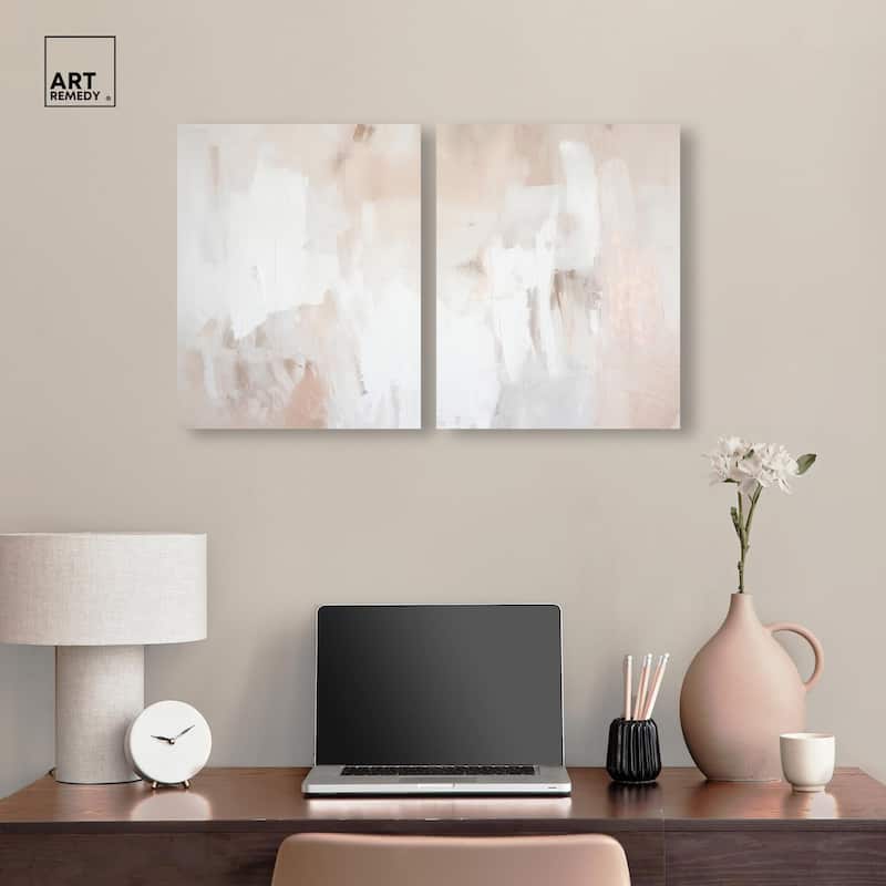 Opalescent Hues III Canvas Set of 2 by Art Remedy, Gallery Wrapped