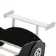 preview thumbnail 42 of 82, Twin/Full Race Car Bed with Wheels & Safety Rails - Pine Wood Frame