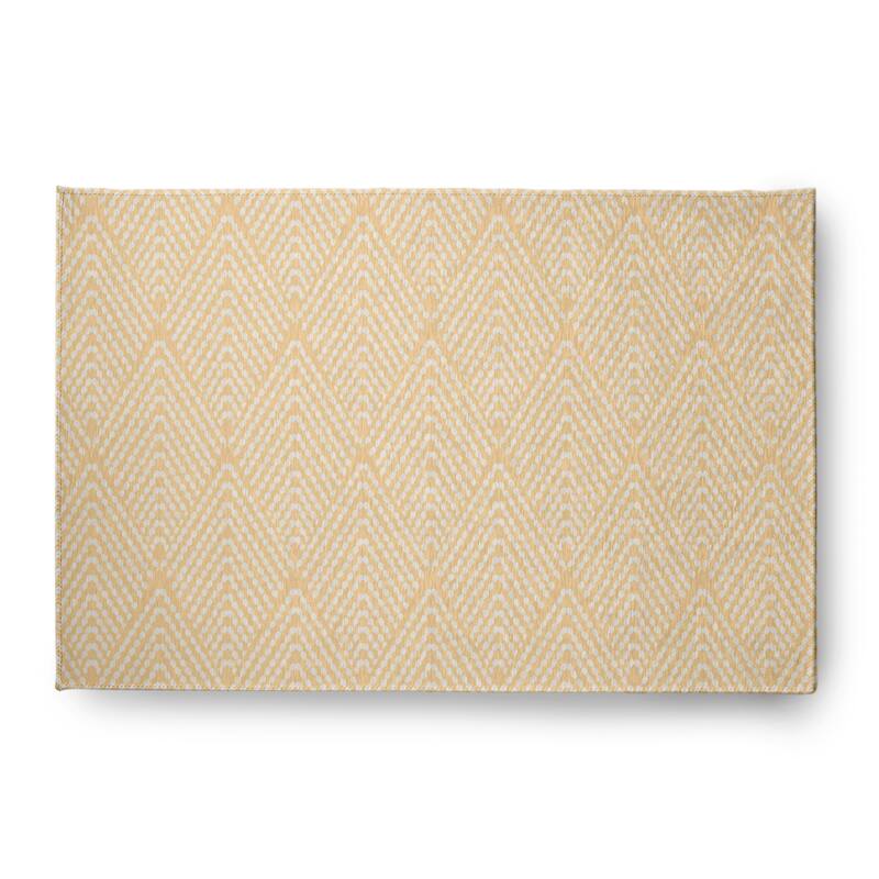 Lifeflor Diamond Spring Chenille Rug - 4' x 6' - Corn Yellow