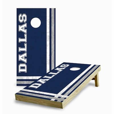 Dallas Cowboys Multi Stripe Cornhole Game (Choose Wraps or Boards)