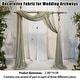 preview thumbnail 2 of 10, 3 Panels Wedding Arch Draping Fabric, 2.5x19.5 ft Chiffon Draping Fabric, Wedding Arbor Drapery for Ceremony Reception