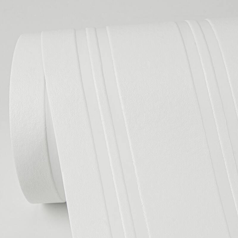Brewster Elliott White Stripe Paintable Wallpaper - 396in x 20.9in x 0.025in