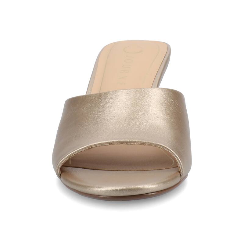 Journee Women's Jeylah Dress Sandals - Champagne - 7