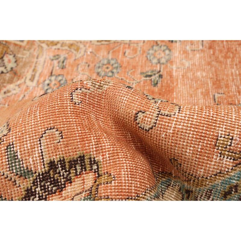 ECARPETGALLERY Hand-knotted Antalya Vintage Copper Wool Rug - 7'2 x 10'2