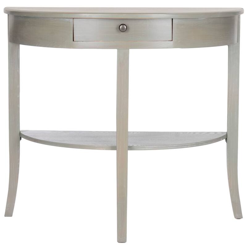 SAFAVIEH Alex Ash Grey Console - 33.9" x 14.4" x 30.1" - 33.9" x 14.4" x 30.1"