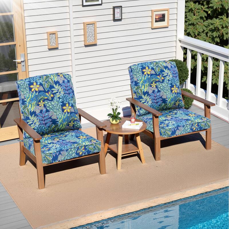 21 W x 22 D in. Deep Seat Outdoor Cushion Set by Crestlive Products