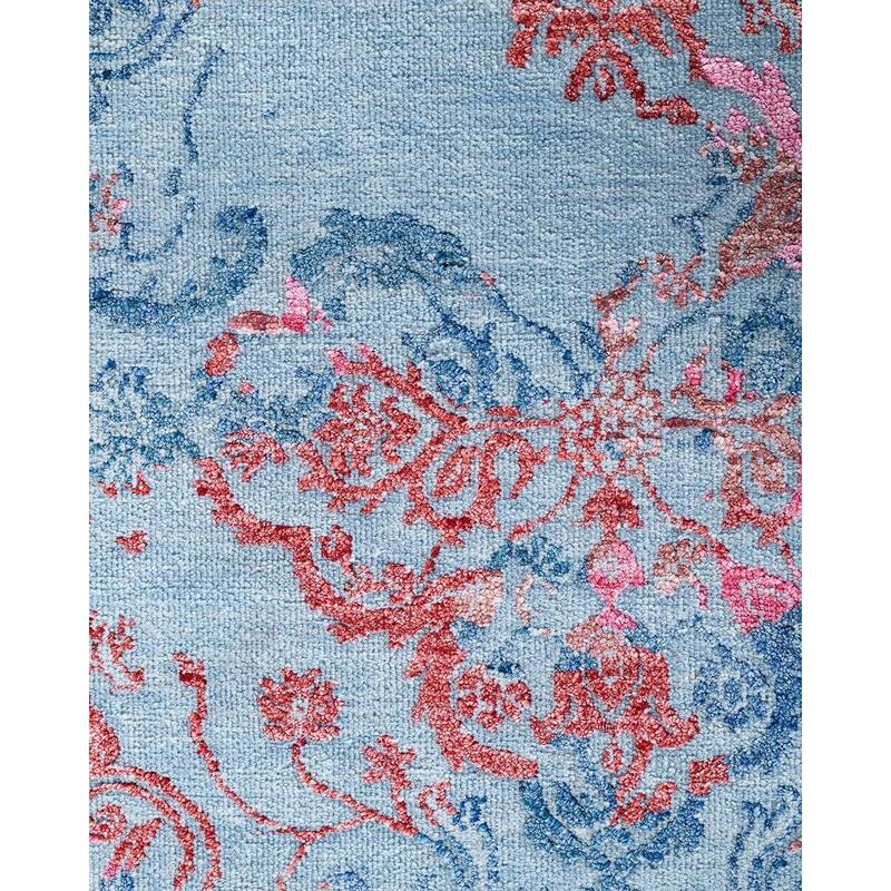 Ikat One-of-a-Kind Hand-Knotted Area Rug - Rust, 8' 2" x 10' 2" - 8' 2" x 10' 2"