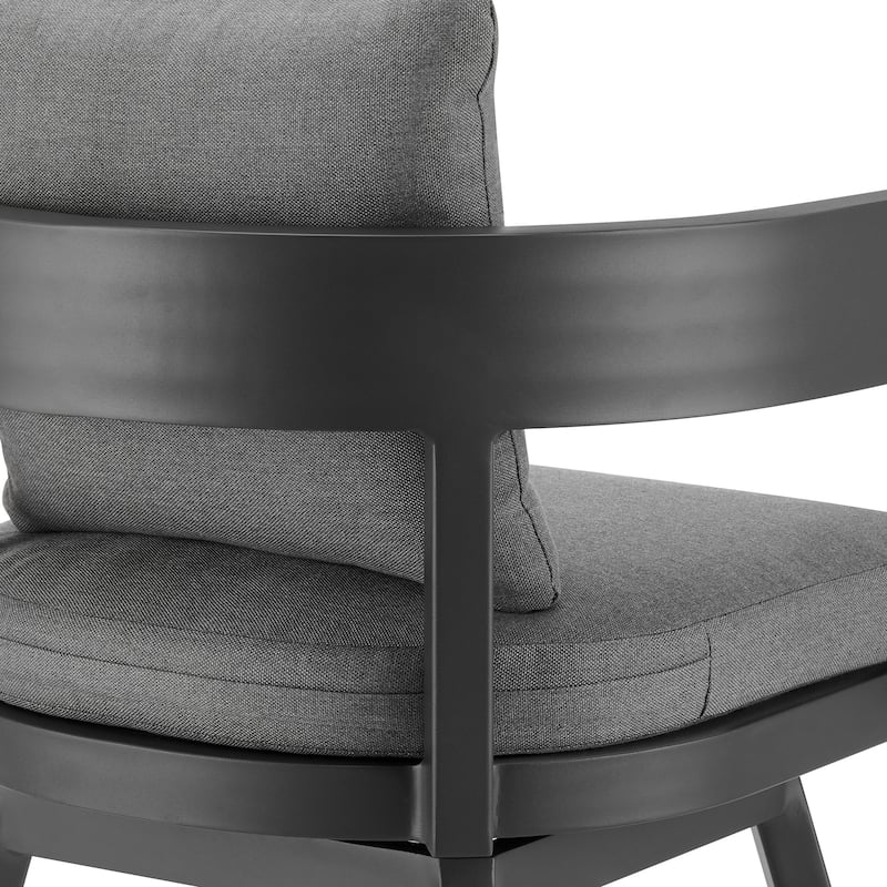 Menorca Aluminum Outdoor Patio Swivel Counter Height Bar Stool