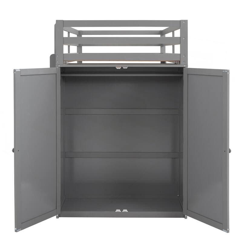 Versatile Twin Loft Bed with Multiple Functions for Space Optimization
