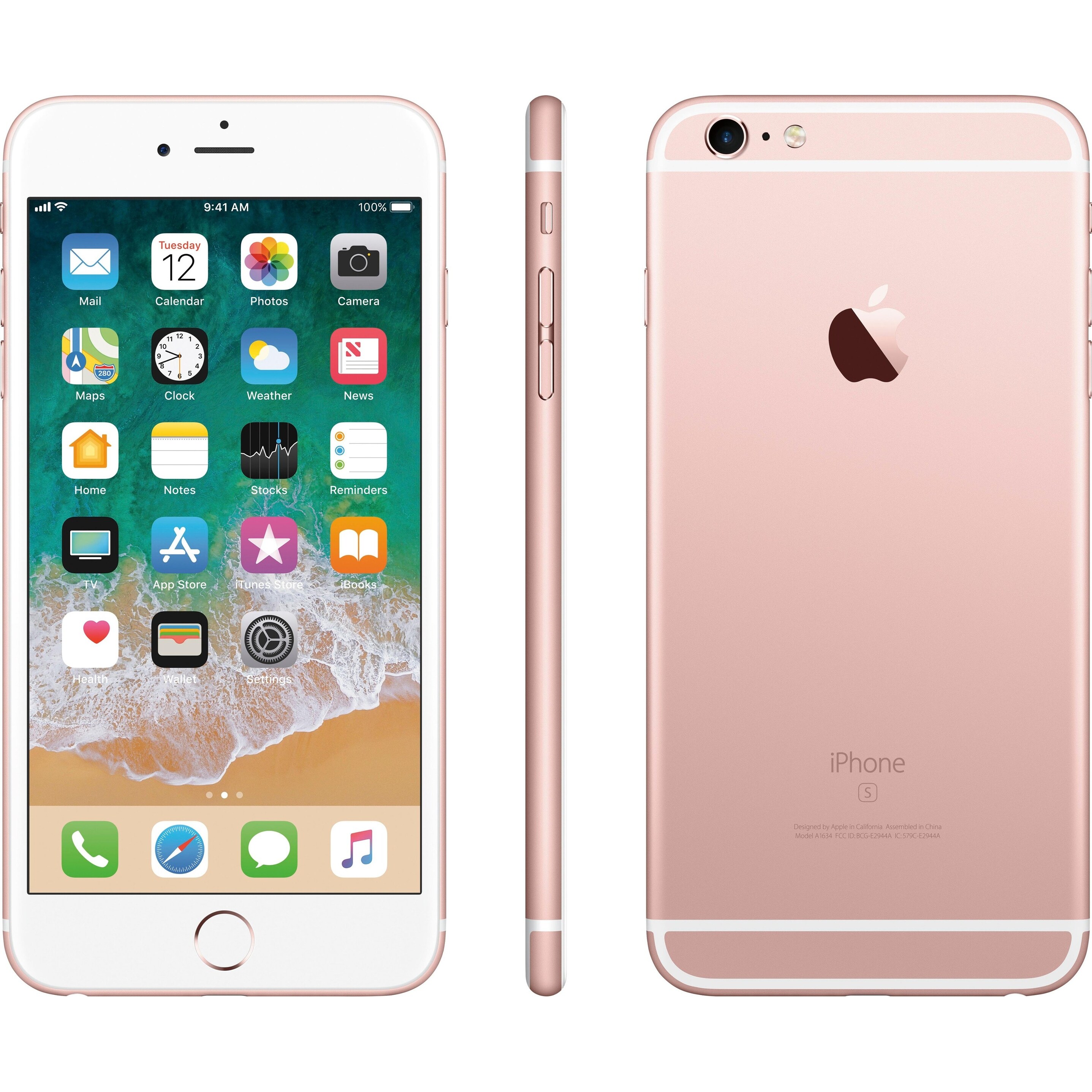 Apple Iphone 6s 64gb Rose Gold Unlocked Refurbished Rose Gold
