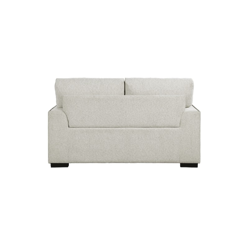 Vivie Beige Chenille Fabric Living Room Set