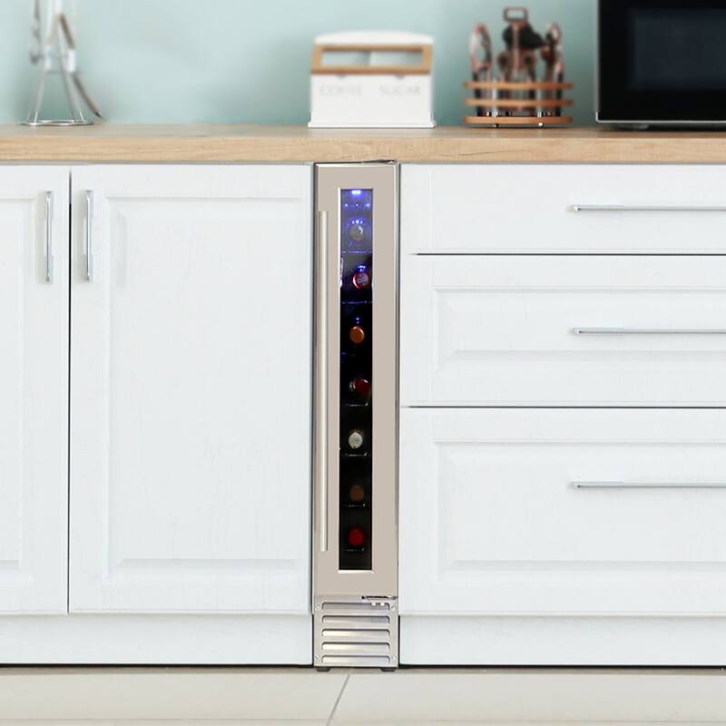 Koolatron 7 Bottle Slim 6 In Built-In Under-Counter Wine Fridge