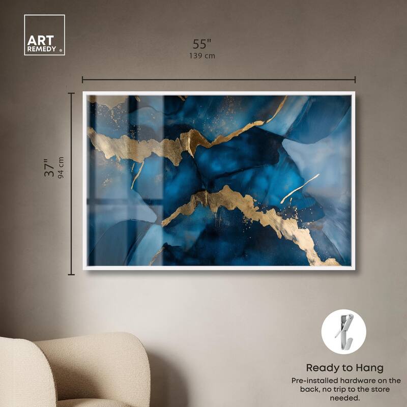 Dark Texture Golden Touch III Shadowbox by Art Remedy