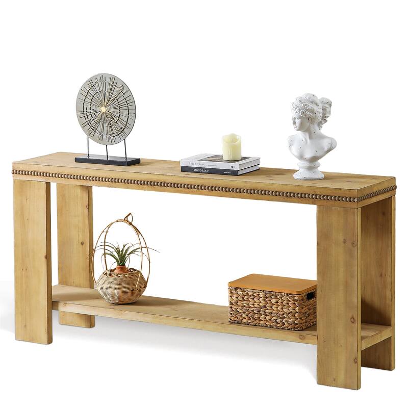 The Wooden Entrance Table Is Truly Remarkable, Boasting A Simple And Unadorned Design, Natural Materials, A Reasonable Structure
