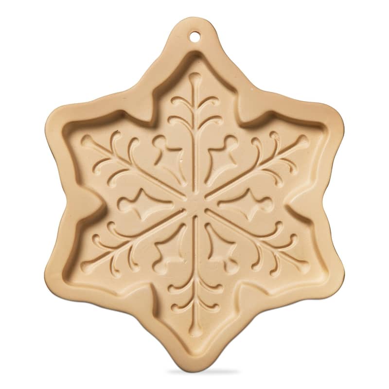 Snowflake Porcelain Cookie Mold Stamp Decoration,