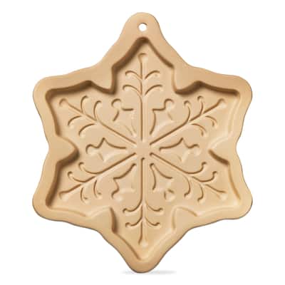 Snowflake Porcelain Cookie Mold Stamp Decoration,