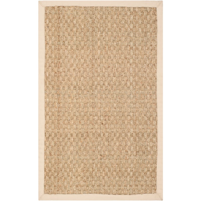SAFAVIEH Natural Fiber Zymryd Basketweave Seagrass Rug - 2' x 3' - Natural/Beige