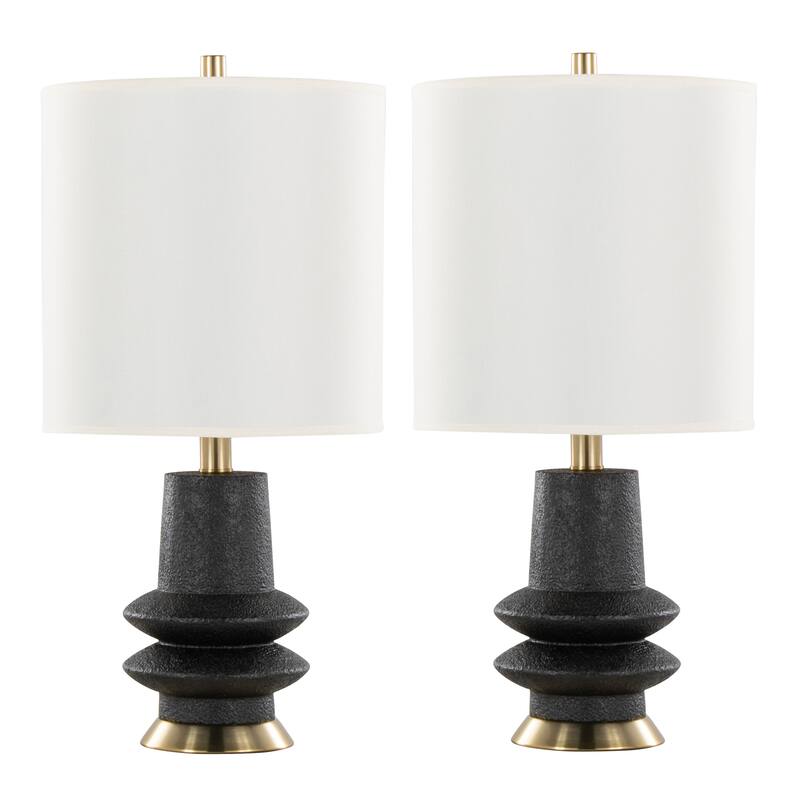 Porch & Den Luna 26" Polyresin Table Lamp (Set of 2)