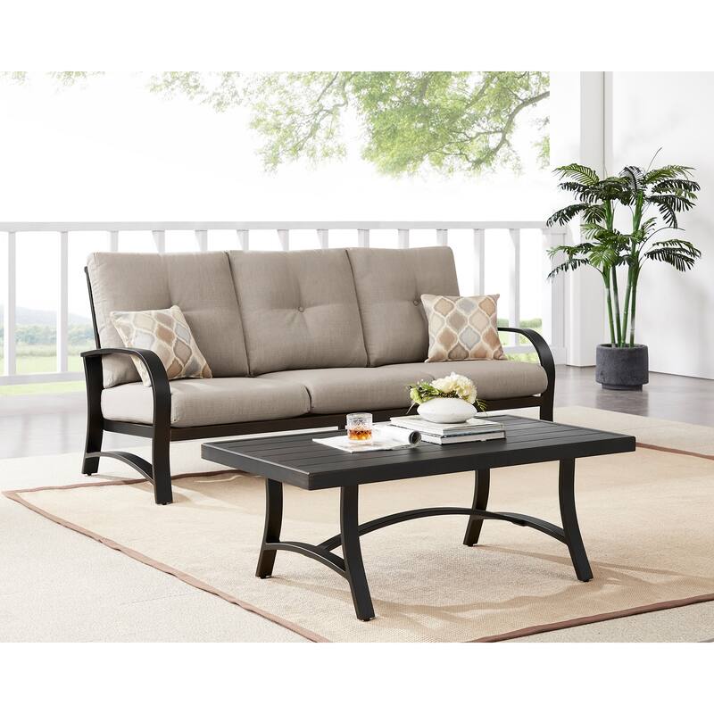 Coffee Table Rectangle Outdoor Coffee Table 26-in W x 48-in L - Big