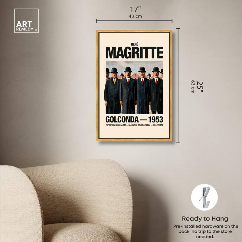 Falling Men of Golconda Canvas by Art Remedy