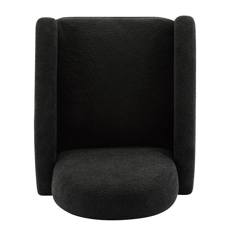 Contemporary Design 360 Swivel Boucle Glider Recliner Chair