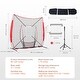 preview thumbnail 9 of 19, 7x7 ft Baseball Softball Practice Net with Carry Bag and Strike Zone