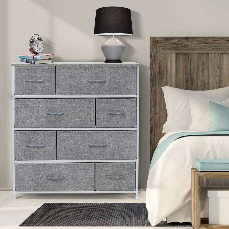 Dresser w/ 8 Drawers Furniture Storage & Chest Tower for Bedroom