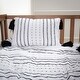 preview thumbnail 12 of 16, Rizzy Home Rowan Embroidered Striped Crib Quilt - 38" X 50"