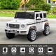 preview thumbnail 6 of 7, Licensed Mercedes Benz G500 Kids Ride-On Car with Remote Control, Music & Safety Features - White