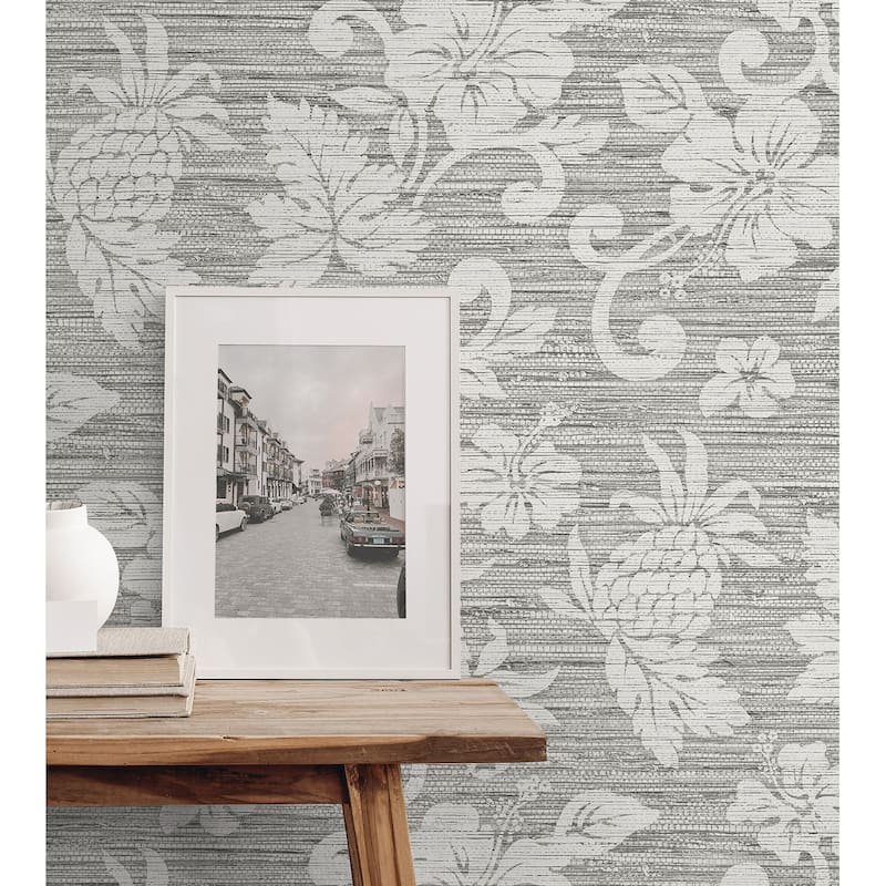 Seabrook Designs Juno Island Floral Unpasted Wallpaper