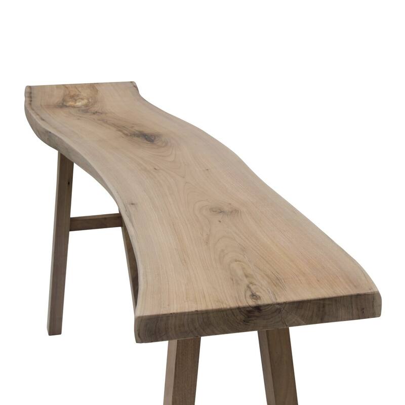 Artissance Live Edge Solid Walnut Wood Console Table, 78 Inch Wide, Natural Wood (Color & Size May Vary) - 78"W x 14"L x 31"H