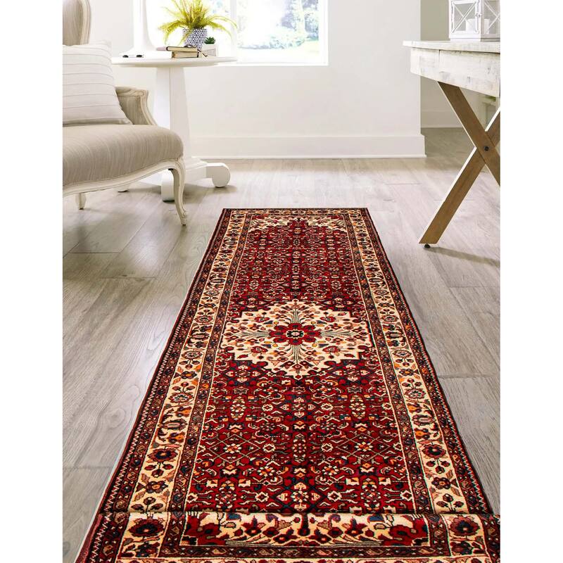 ECARPETGALLERY Hand-knotted Anadol Red Wool Rug - 3'8 x 13'0