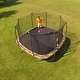 preview thumbnail 2 of 9, Skywalker 14' Square Enclosed Camo Trampoline